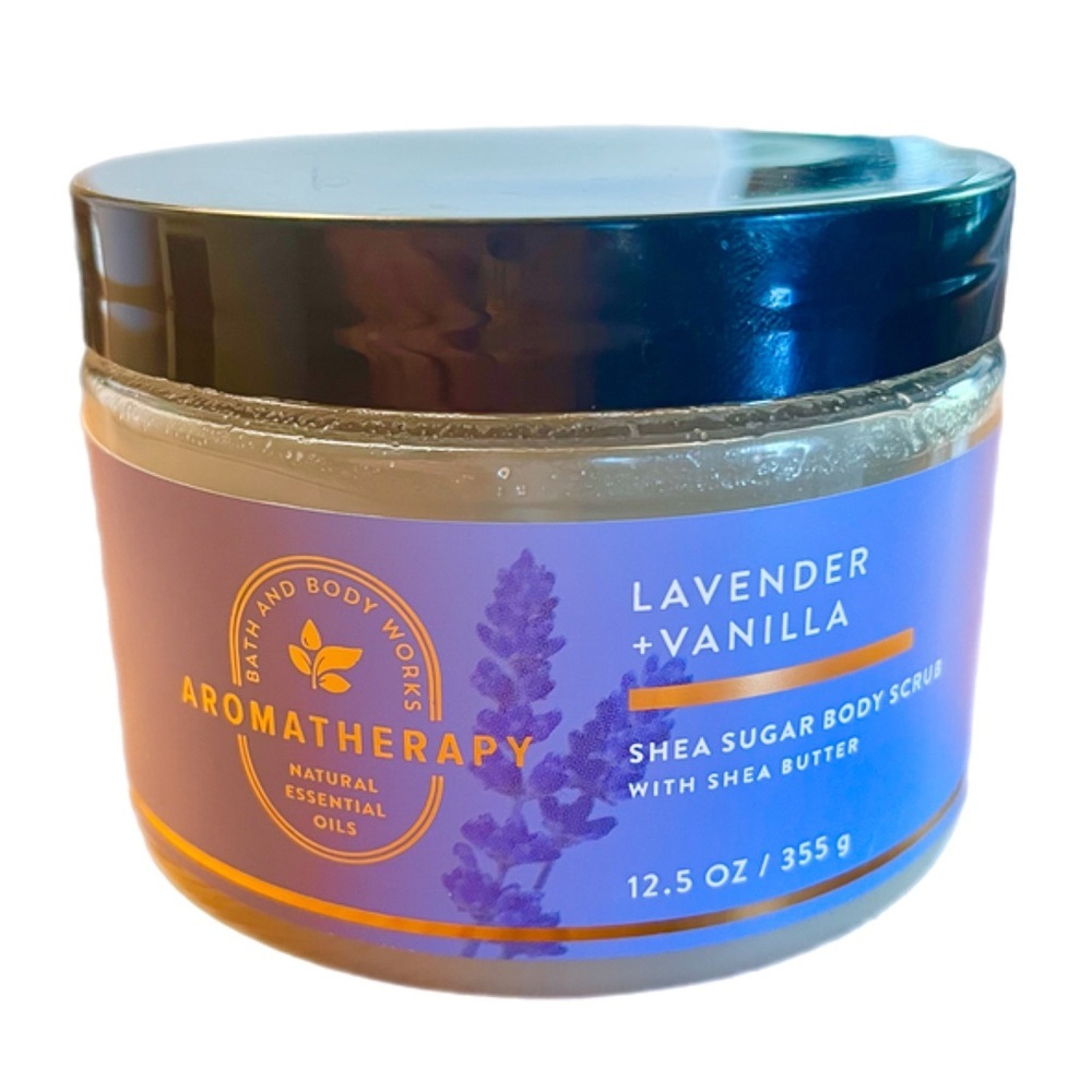 Bath & Body Works Lavender Vanilla Scrub - Purple and Gold